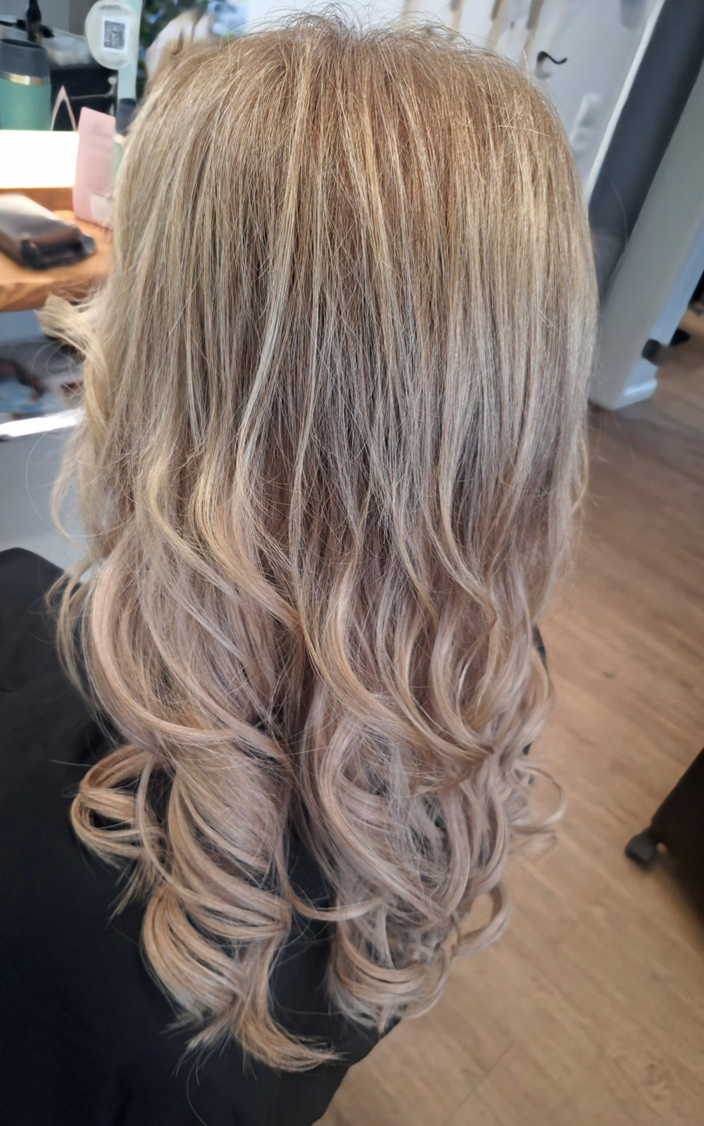 Tressenverdichtung - Nachher mit Locken