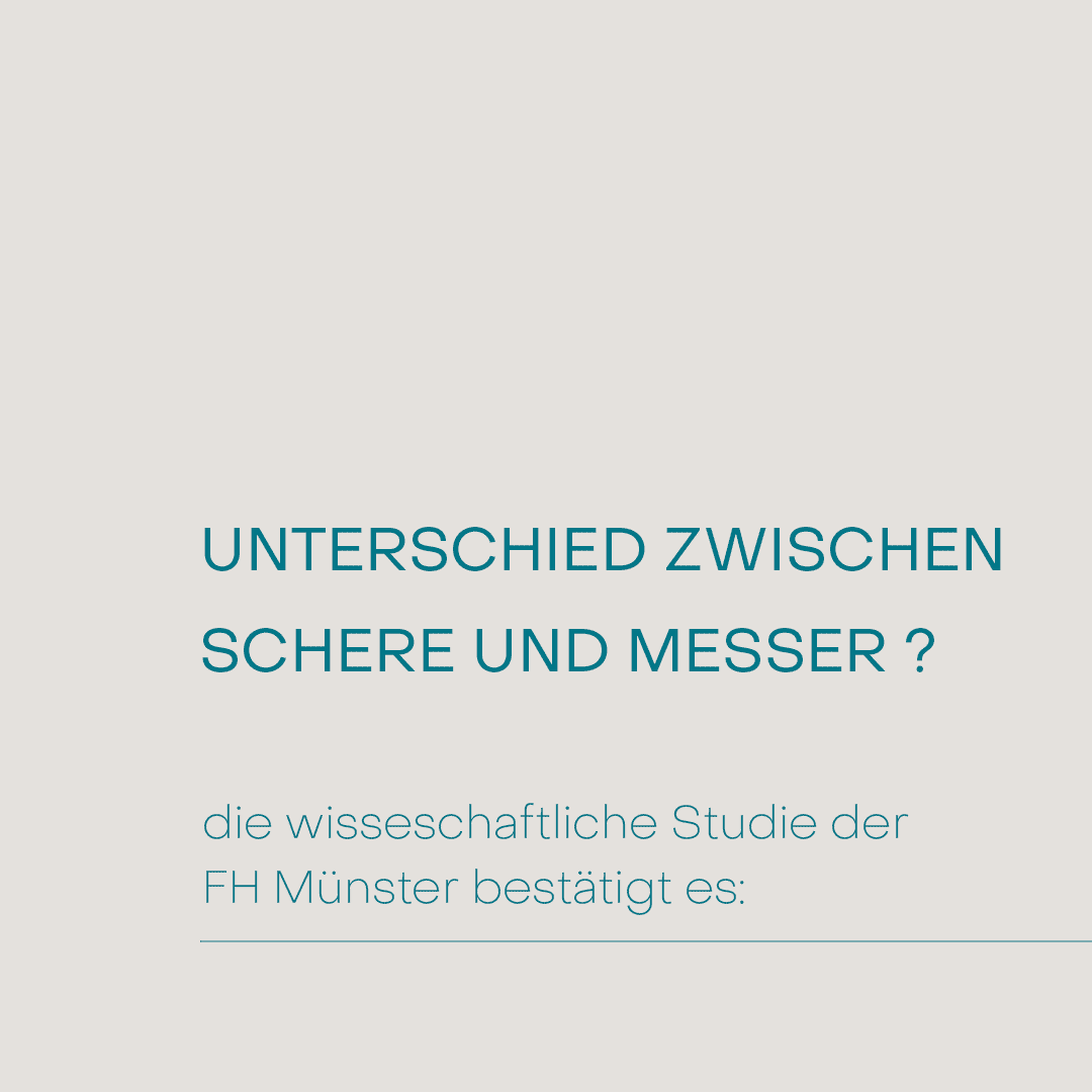  Studie - Unterschied zwischen Messer und Schere